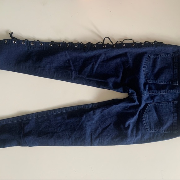 3 FOR 30 🎉 Lace Up Skinny Jeans | Size 7 - Picture 4 of 4